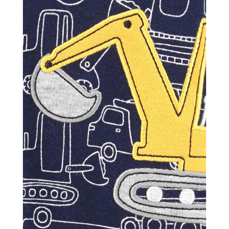 Đồ dài, đồ ngủ cotton liền quần khoá kéo Car-tờ Auth Từ Mỹ (17916410)