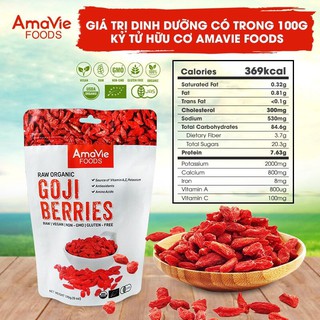 [Video Thật] Kỷ Tử Hữu Cơ (Organic) Ninh Hạ Size to AMavie 170gr Hạt Đỏ, Đẹp, Khô Có Chứng Nhận Của EU, USDA, JAD