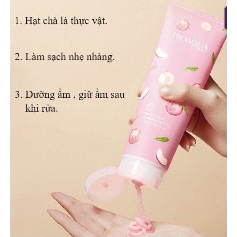 Muối tắm tẩy da chết Bioaqua hương đào 250ml ( Dạng Tuýp)
