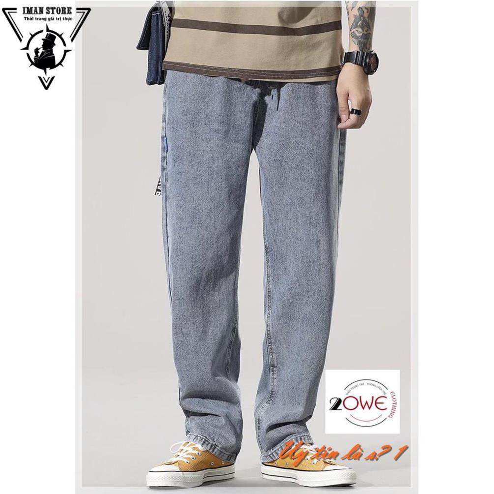 Quần jean, jeans Baggy, quần bò nam, dáng ống suông, rộng nam, TR01 phong cách hàn quốc