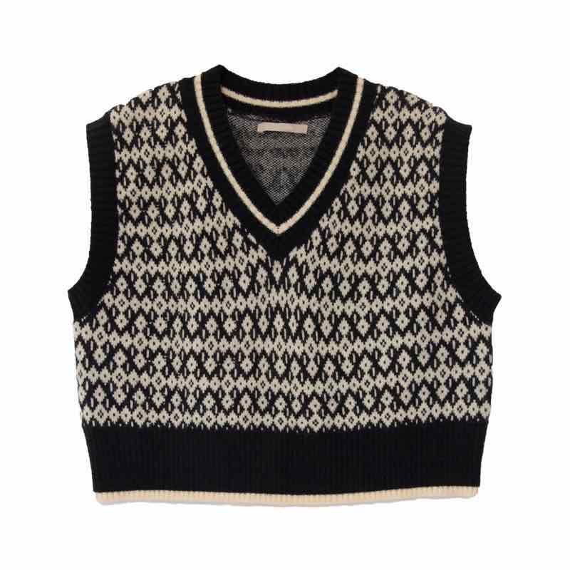 Áo sweater không tay cổ chữ V thời trang phong cách Hàn Quốc dành cho nữ