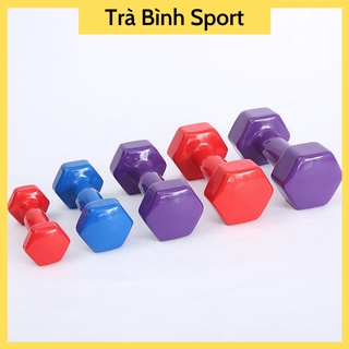Đôi tạ tay lõi thép bọc cao su siêu bền 1 cặp tạ Dumbbells tập gym yoga tập luyện thể thao