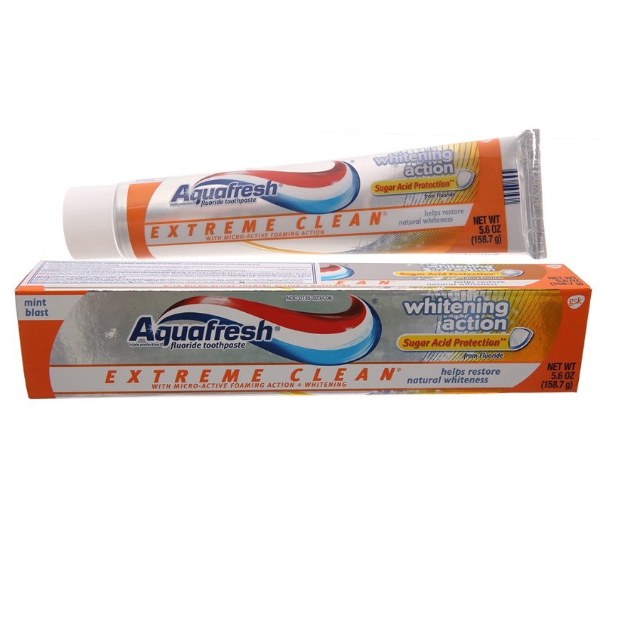 Kem đánh răng AquaFresh Whitening Action 158.7gr