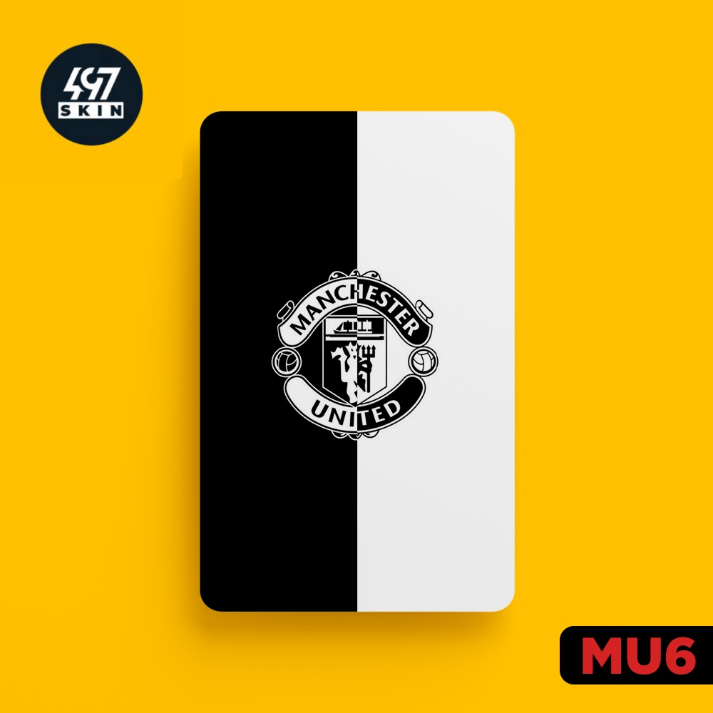 Skin Card Manchester United - Miếng Dán ATM, Thẻ Xe, Thẻ Từ, Thẻ Chung Cư - Chất Liệu Chống Xước - Chống Nước
