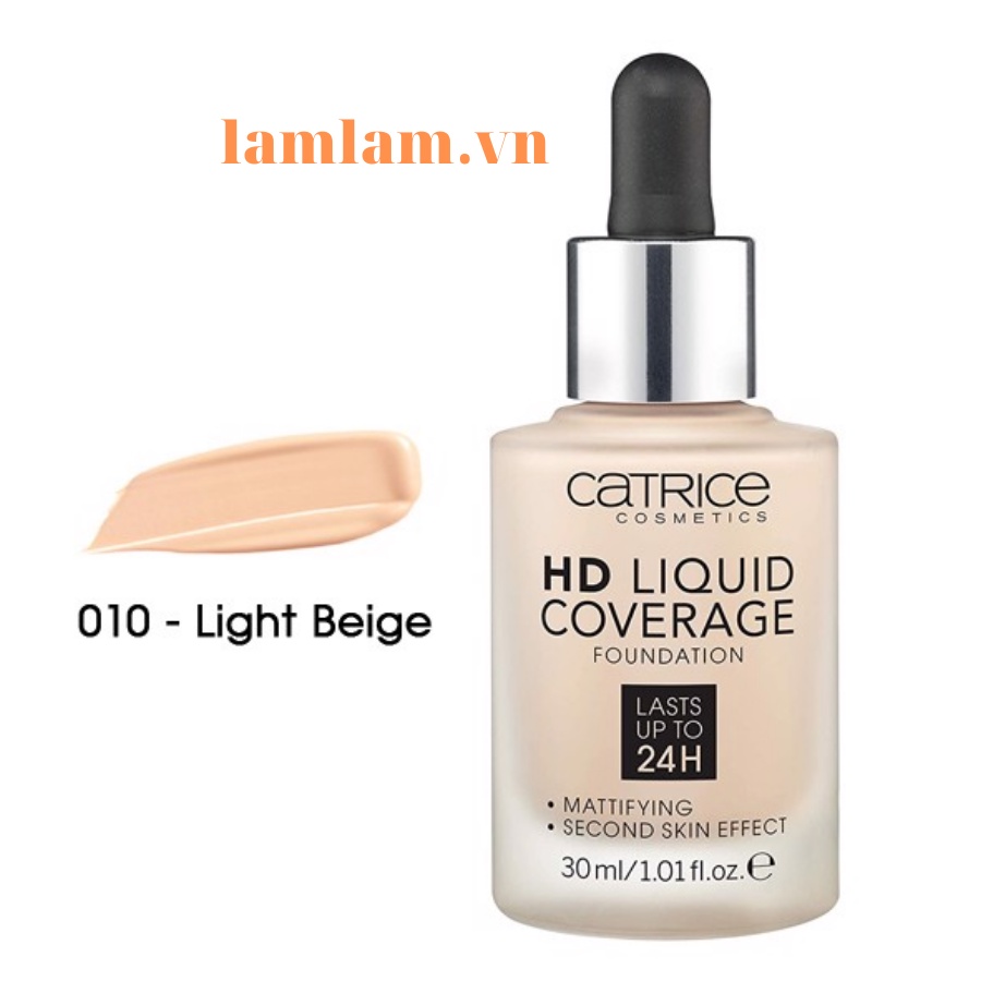 Kem Nền 24h CATRICE HD Liquid Coverage Foundation 30ml