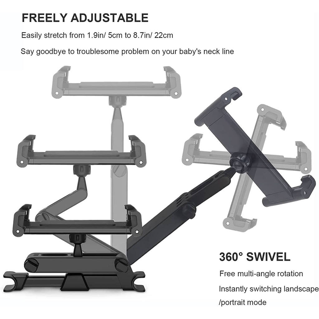 CENZIMO Giá đỡ ipad trên ô tô cho ghế sau Baseus Kẹp giữ máy tính bảng điện thoại cho oto