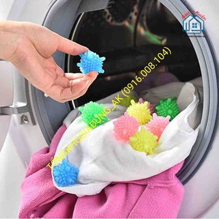 Bóng giặt là thẳng quần áo (thả vào máy giặt cùng quần áo) 1 viên (cb)