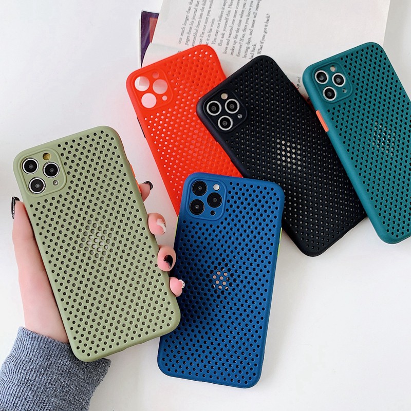 Ốp Điện Thoại TPU Mềm Trơn Tản Nhiệt Thoáng Khí Cho iPhone 14 Pro Max 14 Plus 14 Plus