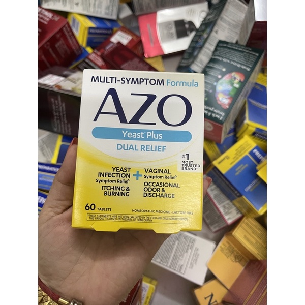Viên uống AZO YEAST PLUS - hỗ trợ PHỤ KHOA & TIẾT NIỆU -azo vàng