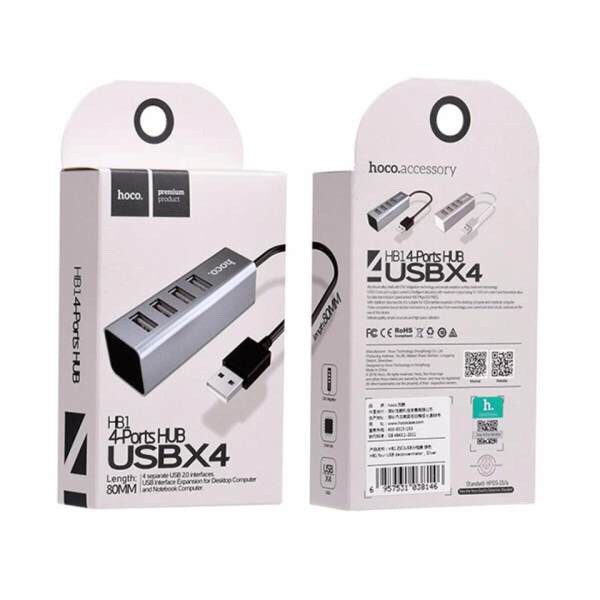 Bộ Chia 4 Cổng USB Hoco HB1 Ports Hub USB X4