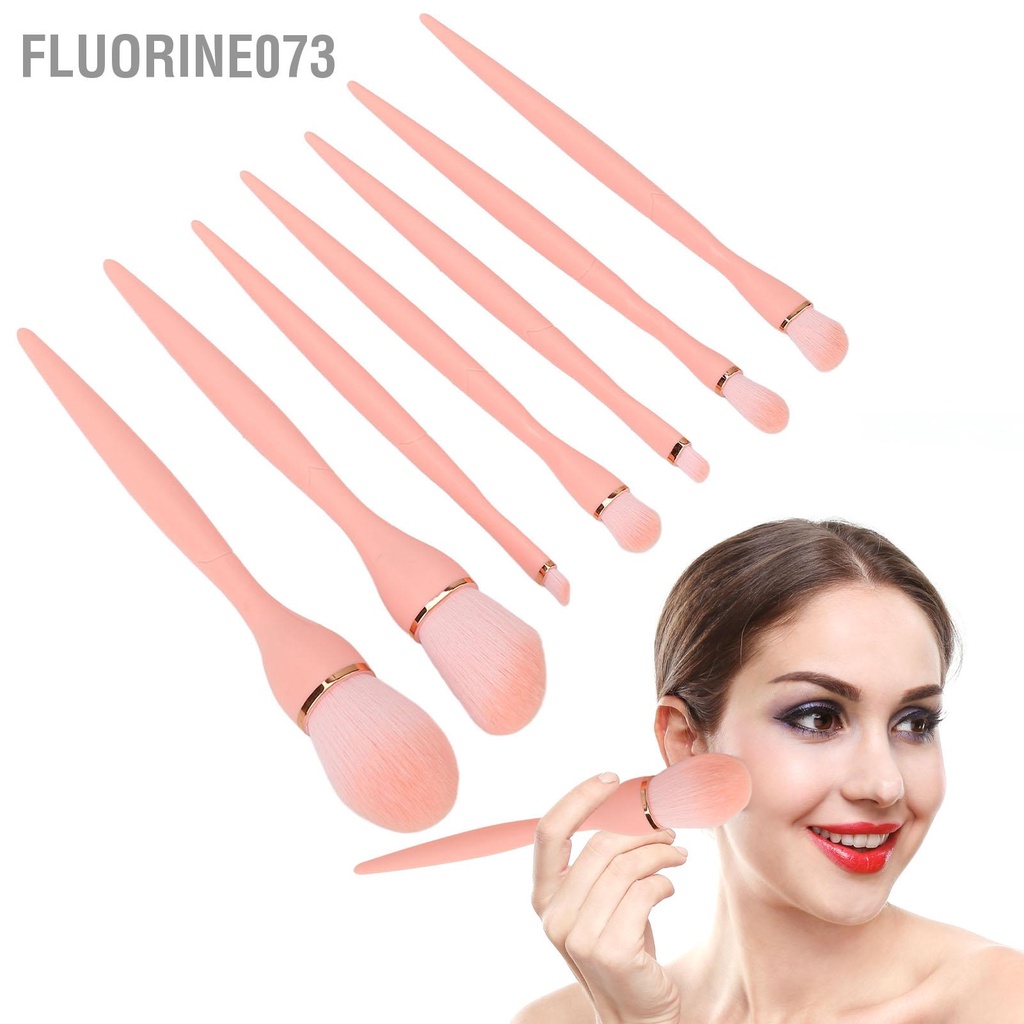 Fluorine073 7 cái Bộ Cọ Trang Điểm Mềm Tổng Hợp Sợi Nền Phấn Mắt Lỏng Bột Mỹ Phẩm Dụng Cụ