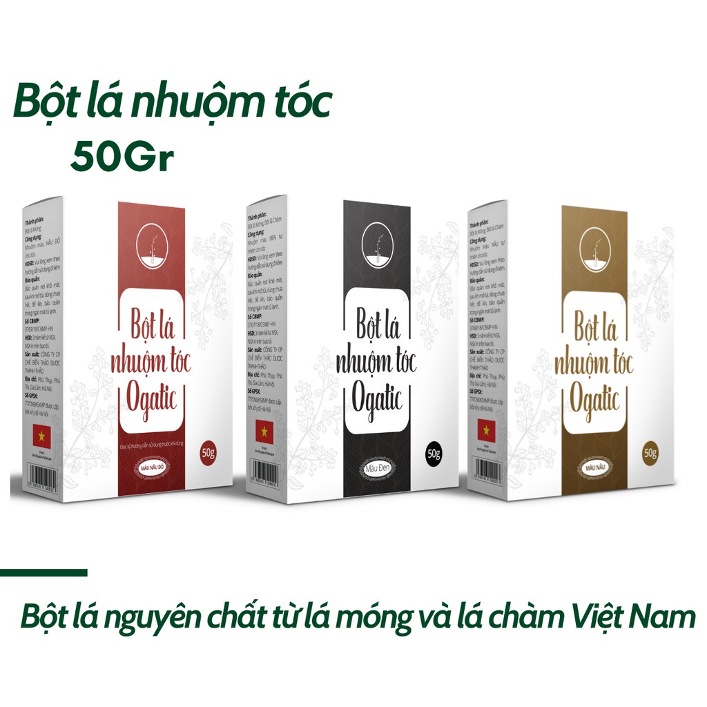 [Mã COS2704 giảm 8% đơn 250K] Nhuộm Tóc Thảo Dược phủ bạc tự nhiên đẹp nhất -50Gr