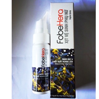 Xịt vệ sinh phụ nữ FobeHera (thành phần nano bạc, chiết xuất hoàng liên và chiết xuất lô hội, không corticoid,paraben)