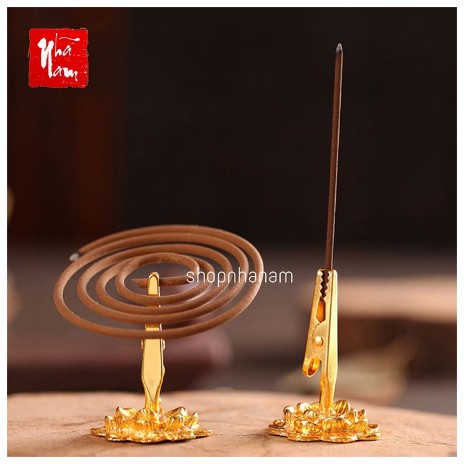 Đế cắm nhang vòng đặt hương cây dùng thắp hương phụ kiện thác khói trầm hương