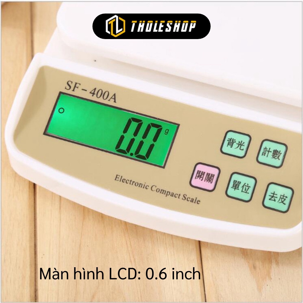 [SGD] Cân nhà bếp - Cân tiểu ly điện tử để bàn nhỏ SF-400A tối đa 7kg độ chính xác 1g tặng kèm pin 2711