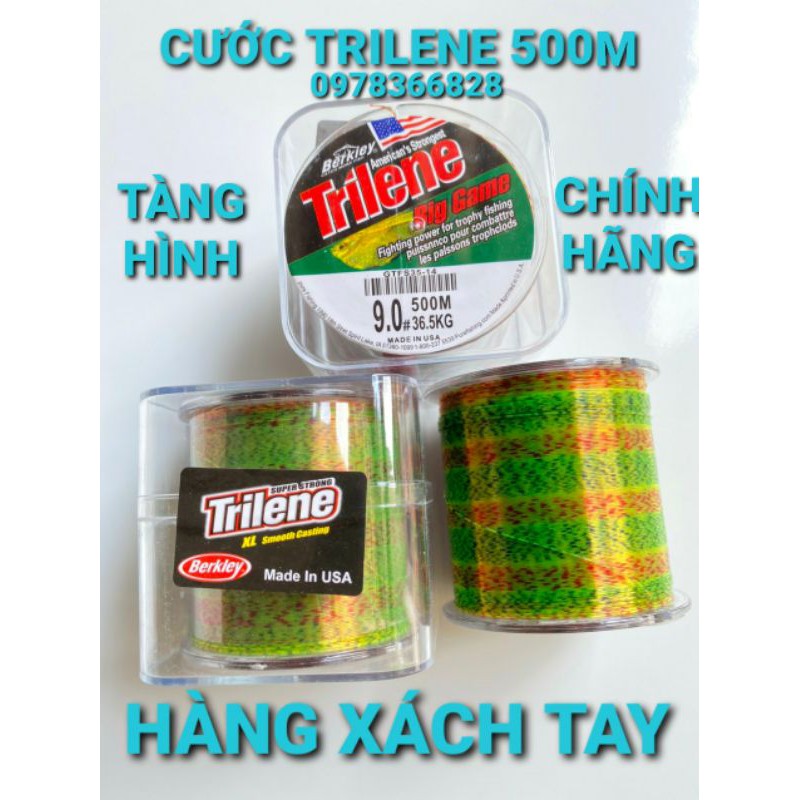 CƯỚC CÂU CÁ TRILENE 500M TÀNG HÌNH HÀNG NHẬP