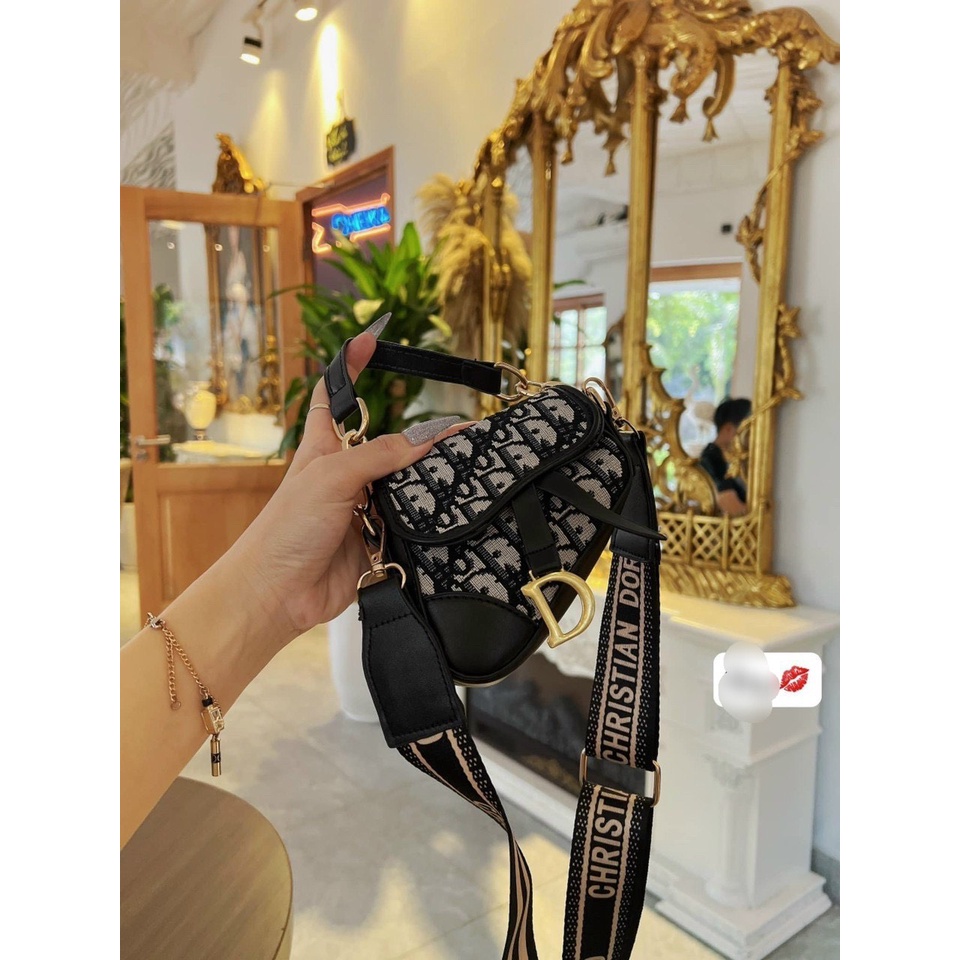 FREE SHIP Túi mini đeo chéo yên ngựa thổ cẩm thời trang dễ thương