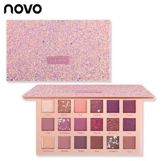Bảng Phấn Mắt NOVO 18 Màu Kết Hợp Chất Lì Và Lấp Lánh Lâu Trôi Chống Thấm Nước Cao Cấp 220g