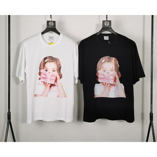 ADLV Áo Thun Tay Ngắn Chất Cotton Hoạ Tiết In Cho Nam Và Nữ