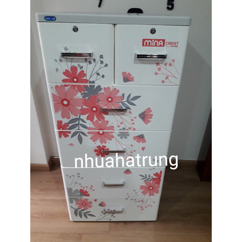 (Hà Nội) Tủ nhựa Duy Tân Mina 5 tầng (Đủ màu) (60x48x124cm)