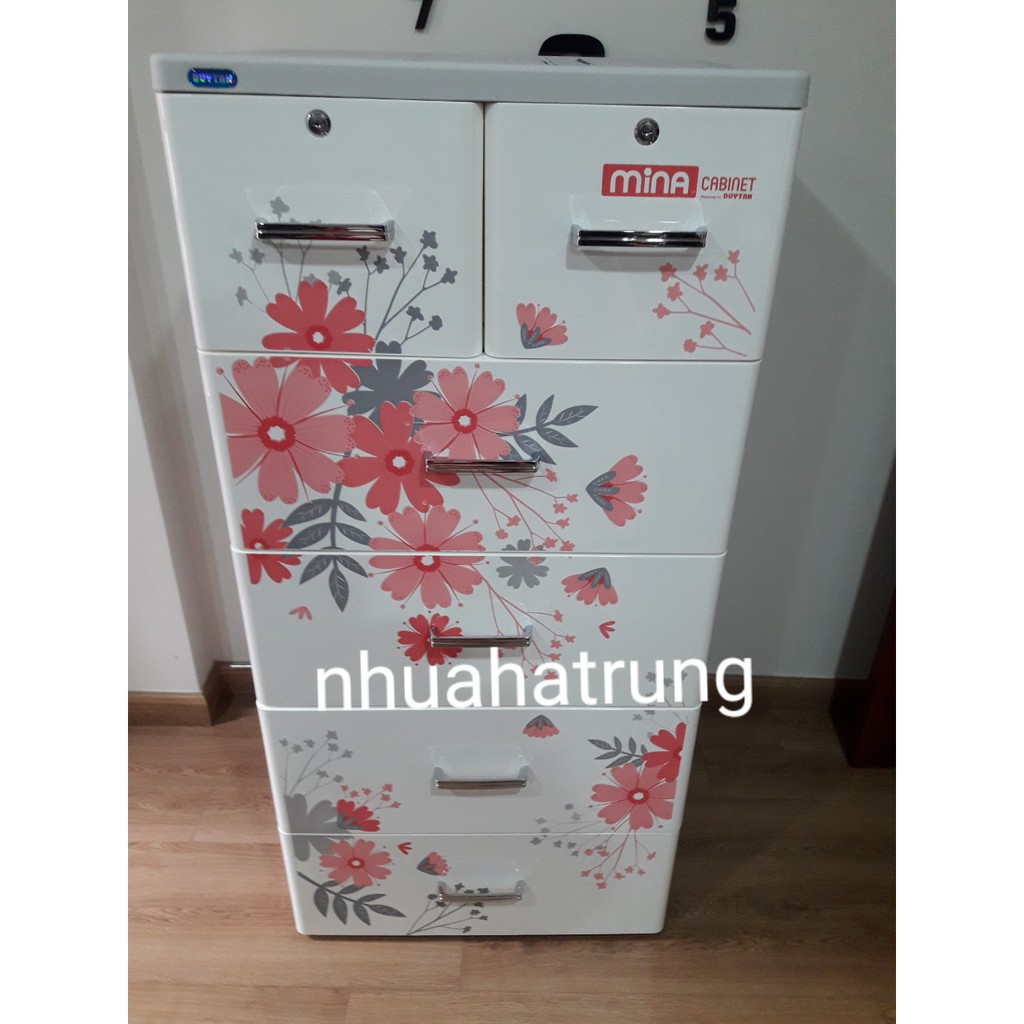 [Mã SKAMLTSM9 giảm 10% đơn 99K] (Hà Nội) Tủ nhựa Duy Tân Mina 5 tầng (Đủ màu) (60x48x124cm)