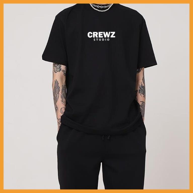 Áo Phông Nam Nữ Unisex CREWZ Form Rộng Thoáng Mát Siêu Xịn