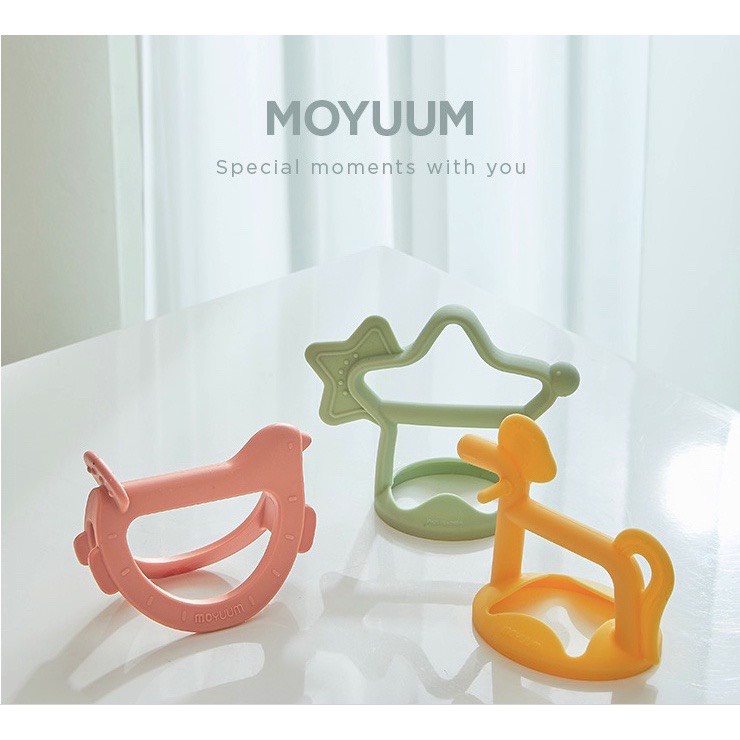 Gặm nướu Moyuum Silicon Hàn Quốc (Gặm Sao/ Gặm Pony/ Gặm Chim) chính hãng cho bé từ 3 tháng