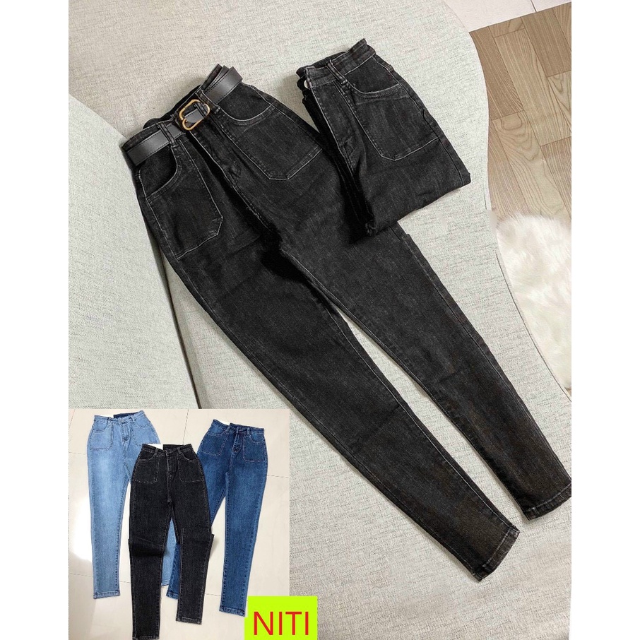 [ VIDEO ]QUẦN SKINNY JEAN NỮ 2 TÚI BO TRƯỚC CHẤT BÒ GIÃN CAO CẤP ĐỦ MÀU XANH, XÁM SIÊU CAO CẤP NITI ĐỦ SIZE THỜI TRANG