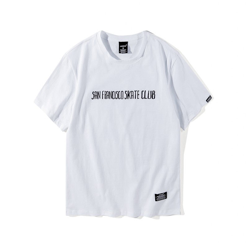 Áo thun unisex in chữ và họa tiết bàn tay