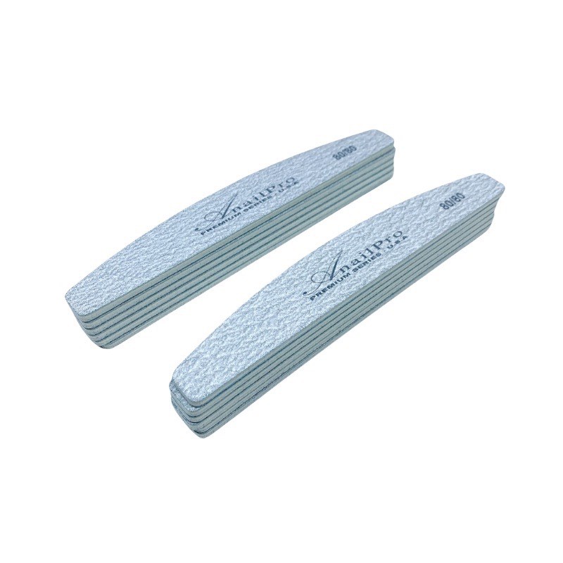 Dũa Móng Tay Móng Gel Nail ForPro Nhám Mỹ 80/80 Dạng Cong Bầu