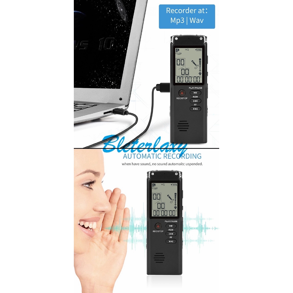 16GBVoice Recorder USB Professional 96 Hours Dictaphone Digital Audio Voice Recorder With WAV,MP3 Player