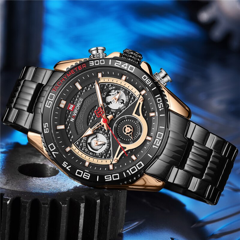 Đồng Hồ NAVIFORCE Thể Thao Chống Nước Thời Trang Cho Nam
