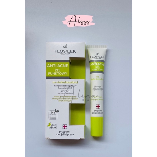 Gel chấm mụn Floslek Anti Acne Bacterial Intense 20g