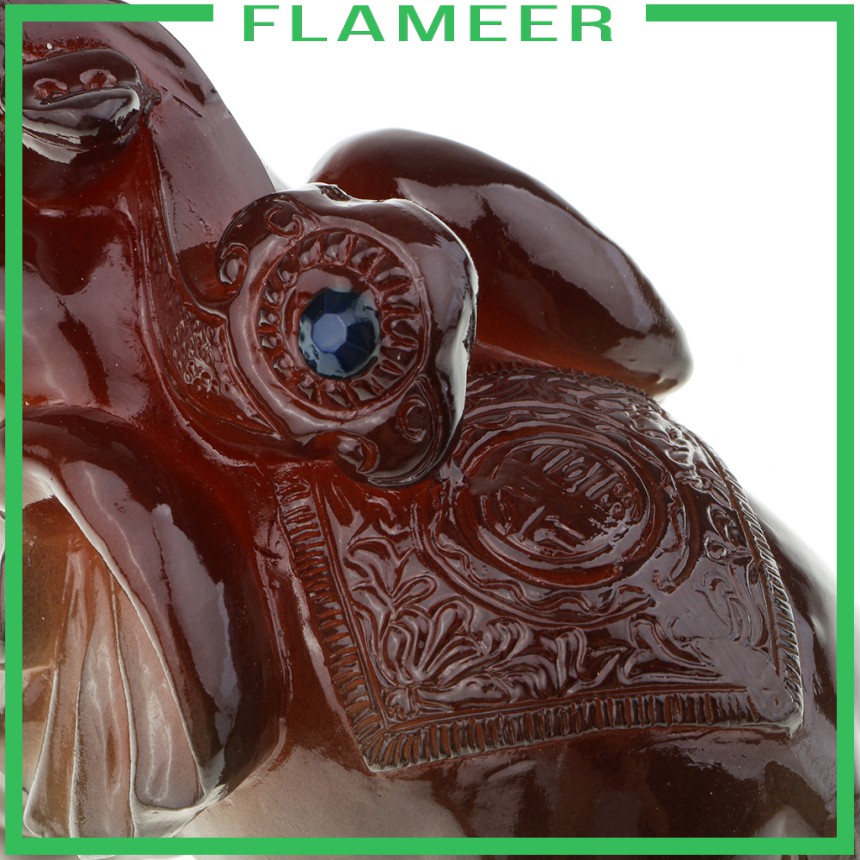 [FLAMEER] Discoloration Resin Elephant Tea Pet Chinese Tea Ceremony