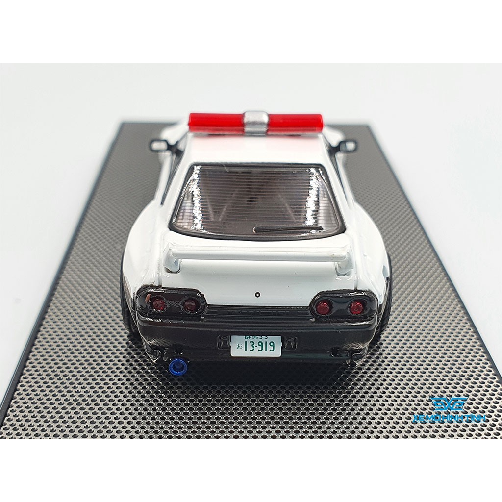 Xe Mô Hình Nissan Skyline GT-R(R32) Pandem/Rocket Bunny Japan Police Livery DriftCar Tỉ lệ 1:64 Inno Model ( Trắng Đen )