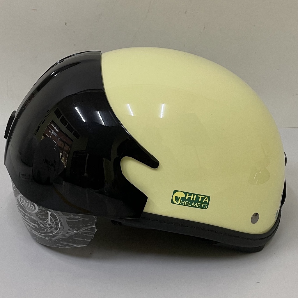 Mũ Bảo Hiểm 1/2 Đầu CHITA HELMETS CT6B1 Giấu Kính Trơn