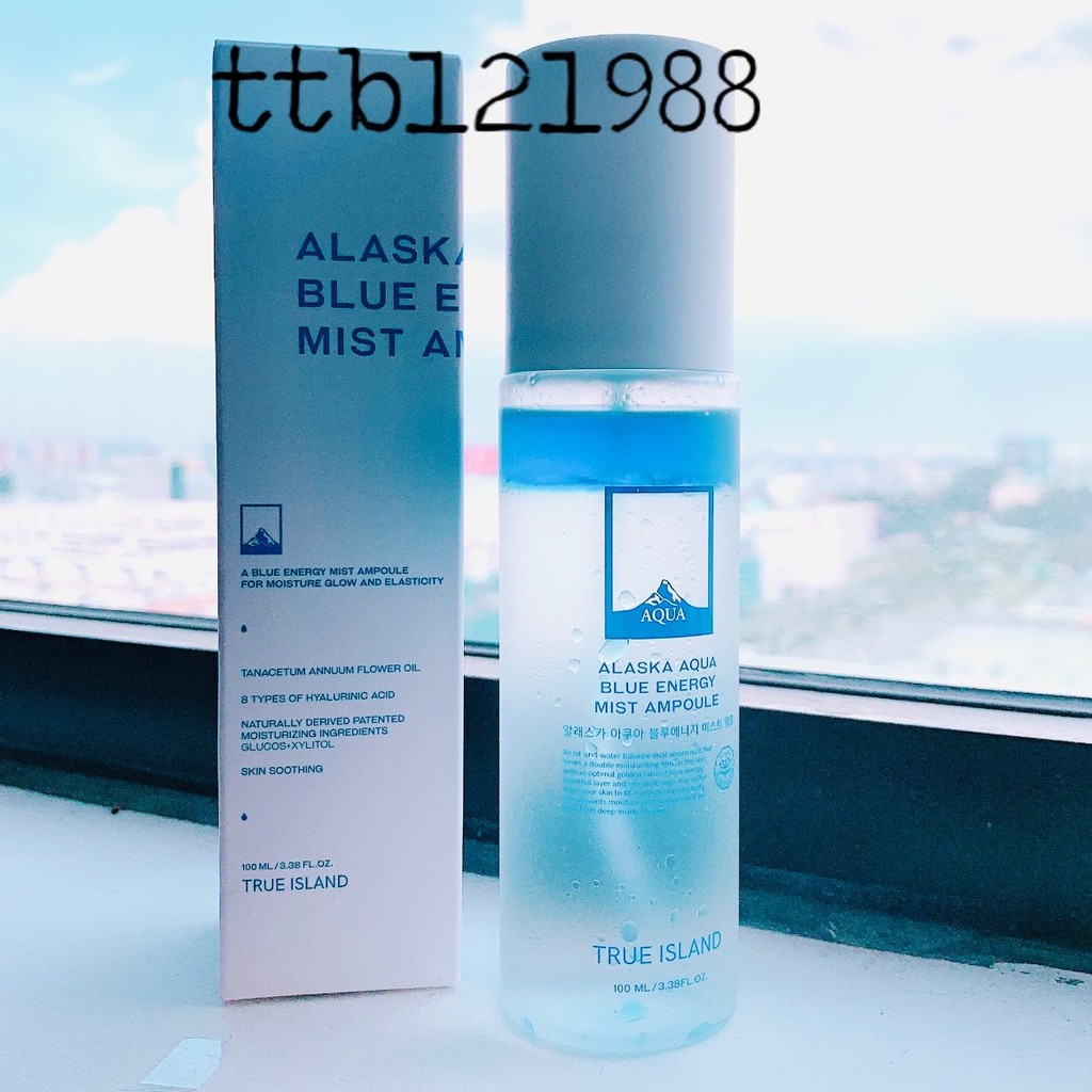 XỊT KHOÁNG ALASKA AQUA BLUE ENERGY MIST AMPOULE 100ml