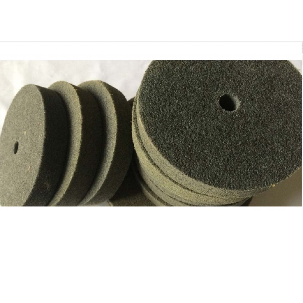 Đầu chà sợi fiber / miếng nỉ nhám đánh bóng D75mm