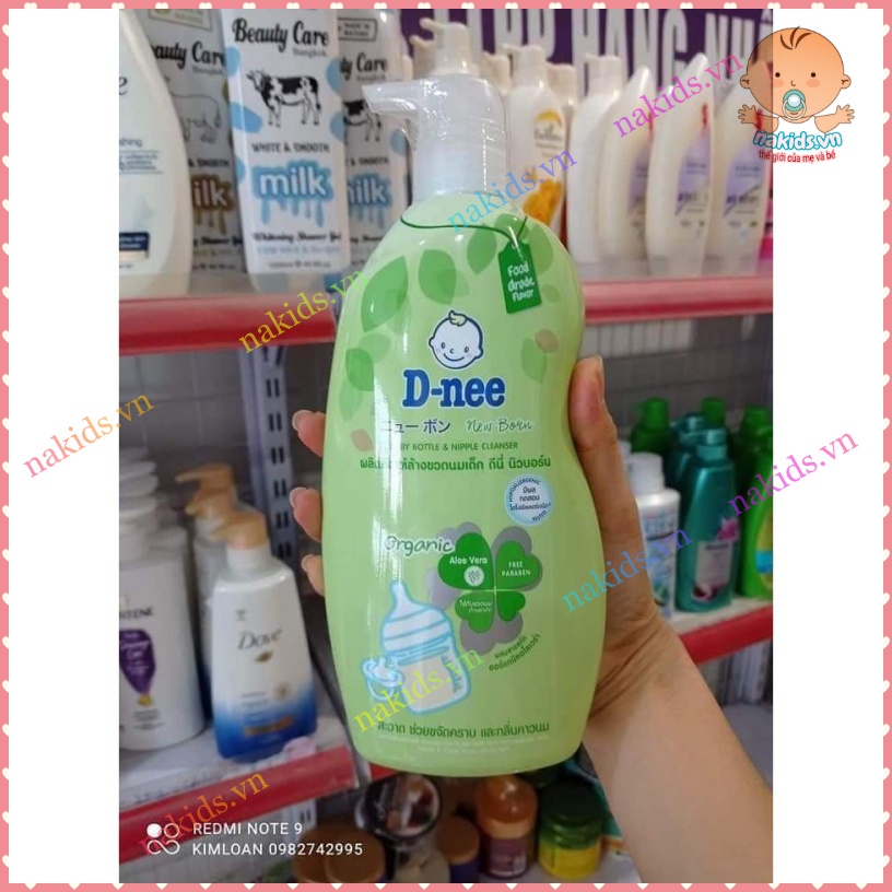Nước Rửa Bình DNEE Thái Organic An Toàn - 600/620ml Date Mới Nhất