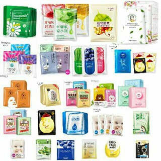 Combo mix 50 miếng mặt nạ Bioaqua, One Sping, Images, Rorec mask nội địa Trung