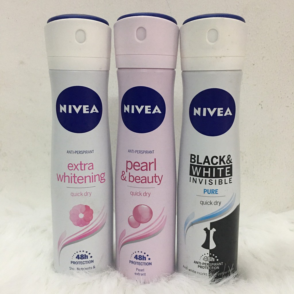 (Đủ mùi) Xịt Khử Mùi Toàn Thân Nivea Cho Nữ 150ml