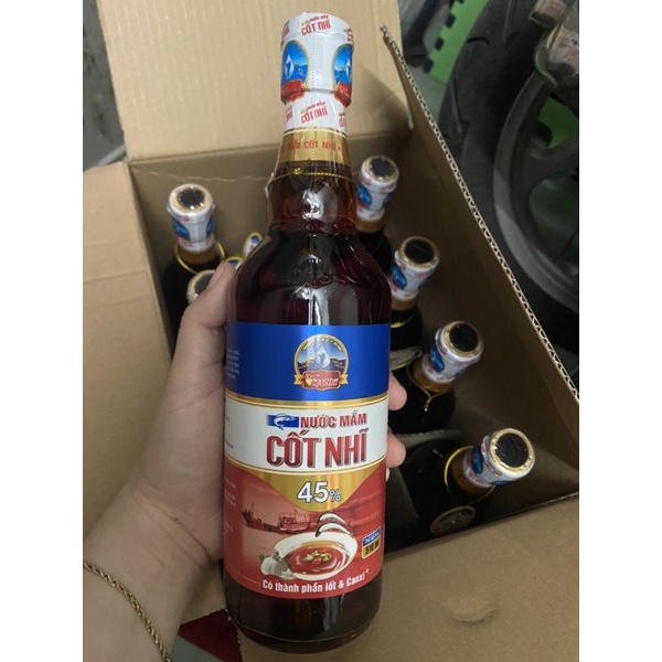 Nước Mắm Cốt Nhĩ 45 Độ Đạm - Nước Mắm Việt Nhĩ chai 510ml (Chai Thuỷ Tinh)