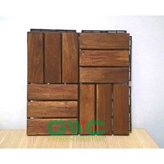 Vỉ Sàn Gỗ Tự Nhiên 12 Nan Lót Sàn Ngoài Trời