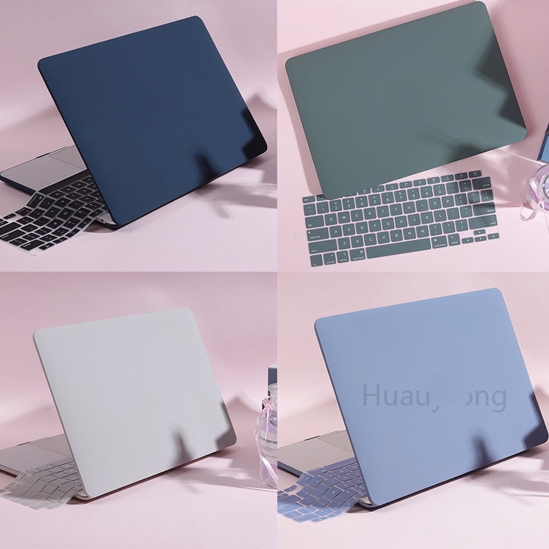 Vỏ BọC Silicone + logo 4 Trong 1 Cho macbook pro 14 inch A2442 Air M1 M2 13 inch A2337 A2338 A2289