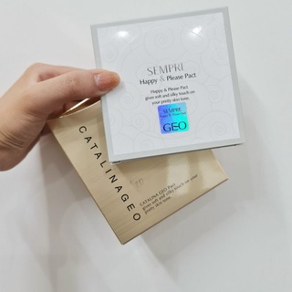 Phấn phủ Geo trắng SEMPRE Happy & Please Pact