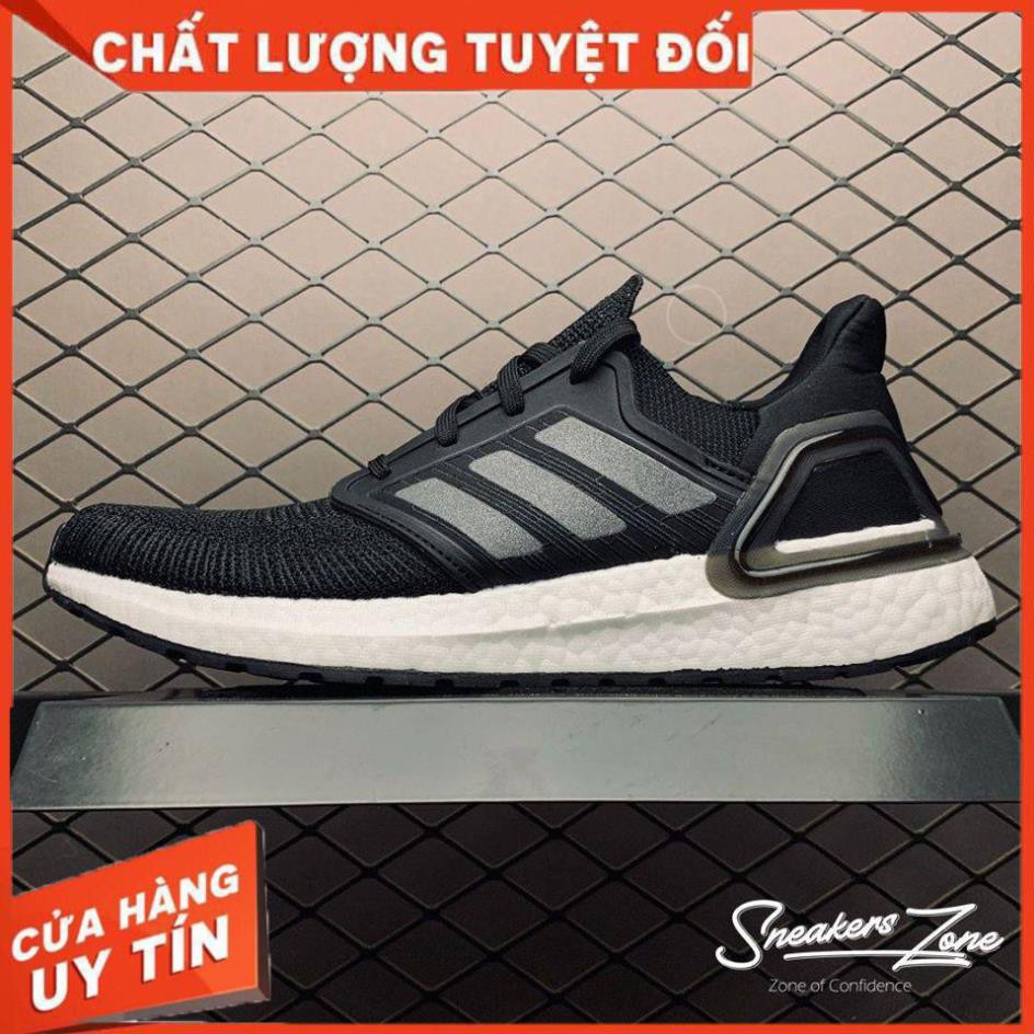 (FREE SHIP + HỘP + QUÀ) Giày thể thao Ultra Boost 6.0 Đen đế trắng 2020 siêu đẹp cho nam và nữ