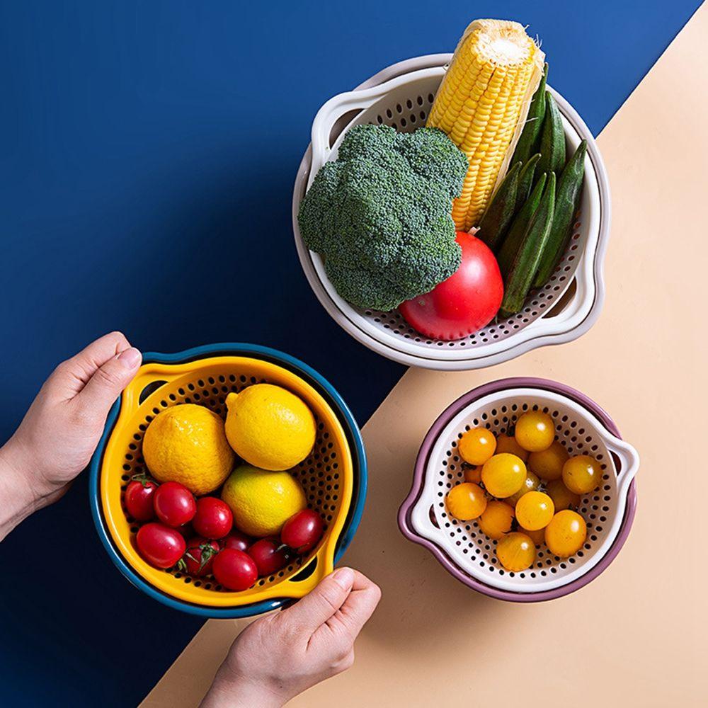 JARRED Dụng Cụ Lọc Nước Trái Cây Tiện Lợi ​ Rổ Rửa Rau Củ Quả Bằng Nhựa