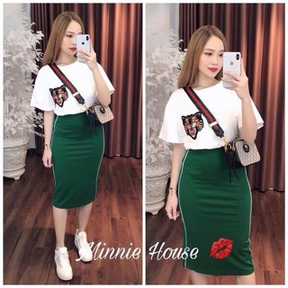 Set thể thao in hoa văn