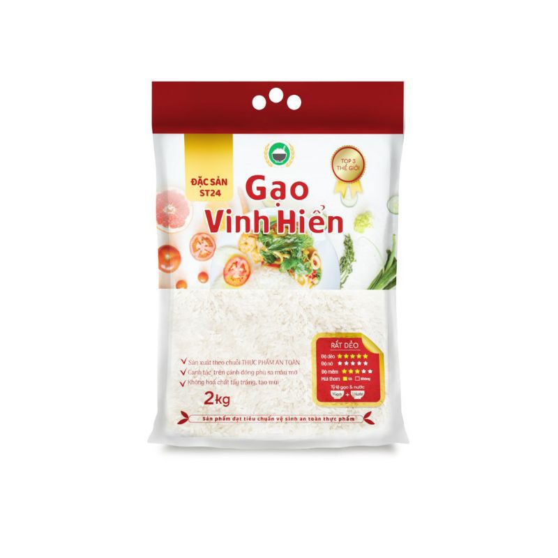 Gạo ST 24 túi 2kg