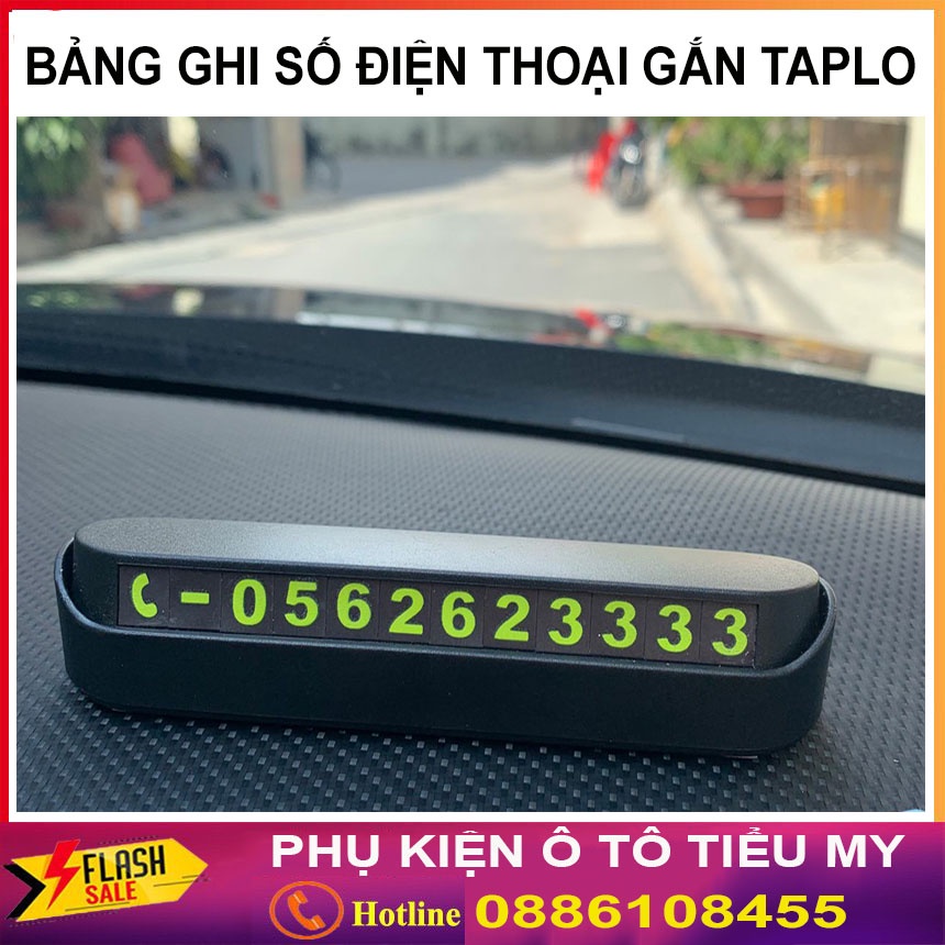 Bảng số điện thoại, bảng ghi số điện thoại, thẻ số điện thoại gắn taplo ô tô, xe hơi tiện lợi khi không có tài xế ở xe